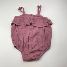 Load image into Gallery viewer, Girls Target, crinkle cotton summer romper, FUC, size 0,  