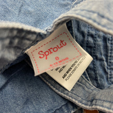 Load image into Gallery viewer, Unisex Sprout, khaki cotton long sleeve tee / top, EUC, size 0,  