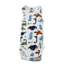 Load image into Gallery viewer, Boys Big Softies, cotton singletsuit romper, dinosaurs, EUC, size 000,  