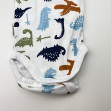 Load image into Gallery viewer, Boys Big Softies, cotton singletsuit romper, dinosaurs, EUC, size 000,  