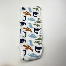 Load image into Gallery viewer, Boys Big Softies, cotton singletsuit romper, dinosaurs, EUC, size 000,  