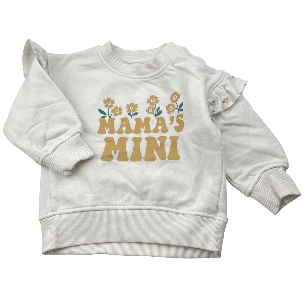 Girls Baby Berry, fleece-lined sweater / jumper, EUC, size 1,  