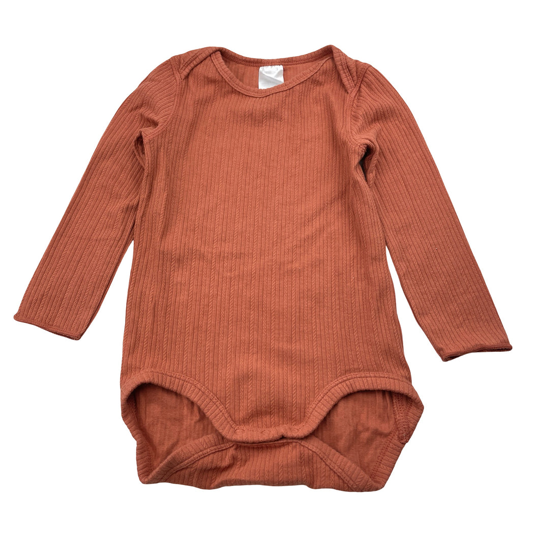 Unisex BONDS, stretchy bodysuit / romper, EUC, size 1,  