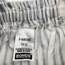 Load image into Gallery viewer, Girls BONDS, striped cotton summer dress, EUC, size 00, L: 36cm