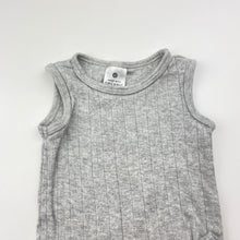 Load image into Gallery viewer, Unisex Target, organic cotton pointelle singletsuit romper, EUC, size 0000,  