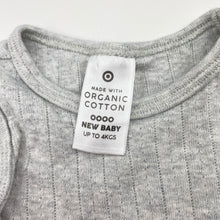 Load image into Gallery viewer, Unisex Target, organic cotton pointelle singletsuit romper, EUC, size 0000,  