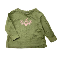 Load image into Gallery viewer, Girls Anko, khaki cotton long sleeve tee / top, EUC, size 1,  