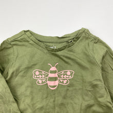 Load image into Gallery viewer, Girls Anko, khaki cotton long sleeve tee / top, EUC, size 1,  