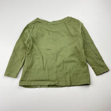 Load image into Gallery viewer, Girls Anko, khaki cotton long sleeve tee / top, EUC, size 1,  