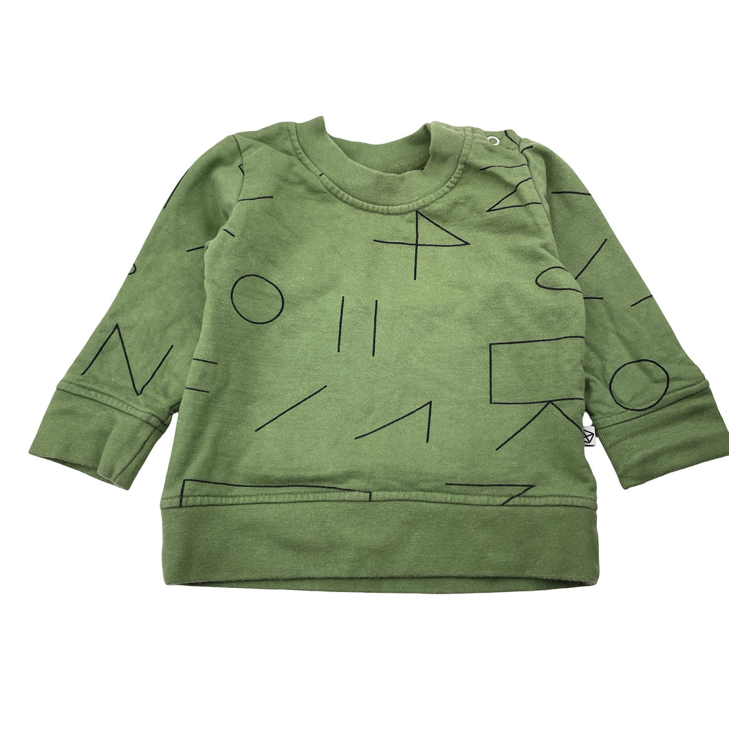 Unisex NEON KITE, organic cotton lightweight sweater / jumper, EUC, size 0,  