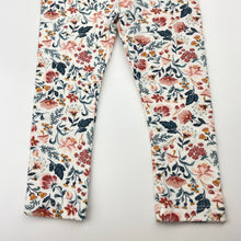 Load image into Gallery viewer, Girls TAHARI, floral stretchy leggings / bottoms, EUC, size 1,  