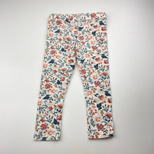 Load image into Gallery viewer, Girls TAHARI, floral stretchy leggings / bottoms, EUC, size 1,  