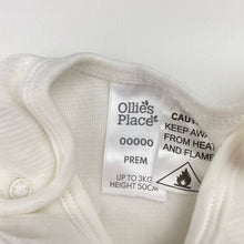 Load image into Gallery viewer, Unisex Ollie&#39;s Place, soft velour overalls / romper, EUC, size 00000,  