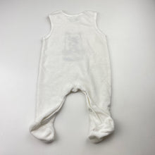 Load image into Gallery viewer, Unisex Ollie&#39;s Place, soft velour overalls / romper, EUC, size 00000,  