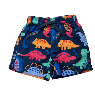 Boys Anko, lightweight board shorts, elasticated, dinosaurs, EUC, size 0,  