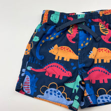 Load image into Gallery viewer, Boys Anko, lightweight board shorts, elasticated, dinosaurs, EUC, size 0,  