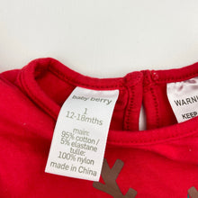 Load image into Gallery viewer, Girls Baby Berry, Christmas tutu romper, reindeer, EUC, size 1,  