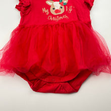 Load image into Gallery viewer, Girls Baby Berry, Christmas tutu romper, reindeer, EUC, size 1,  