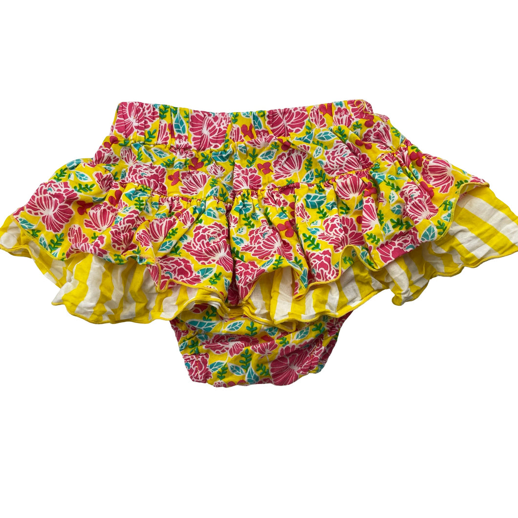 Girls hide & SEEK, colourful floral cotton bloomers / skirt, EUC, size 0,  