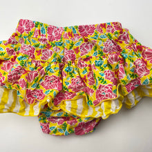 Load image into Gallery viewer, Girls hide &amp; SEEK, colourful floral cotton bloomers / skirt, EUC, size 0,  
