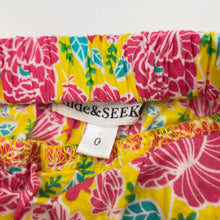 Load image into Gallery viewer, Girls hide &amp; SEEK, colourful floral cotton bloomers / skirt, EUC, size 0,  