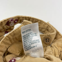 Load image into Gallery viewer, Girls Anko, embroidered corduroy cotton overalls dress, EUC, size 1, L: 38cm