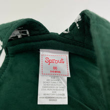 Load image into Gallery viewer, Boys Sprout, lightly quilted overalls, tractors, EUC, size 00,  