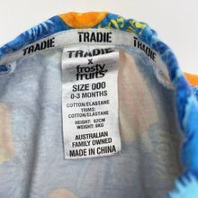 Load image into Gallery viewer, Unisex TRADIE baby, Frosty Fruits zip coverall / romper, GUC, size 000,  