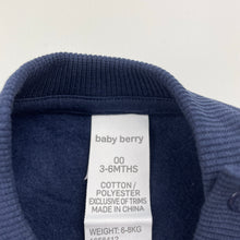 Load image into Gallery viewer, Boys Baby Berry, fleece-lined sweater / jumper, rockets, EUC, size 00,  