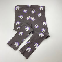 Load image into Gallery viewer, Girls KID, ribbed leggings, unicorns, EUC, size 2,  