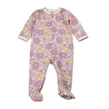 Load image into Gallery viewer, Girls floral, cotton zip coverall / romper, EUC, size 0,  