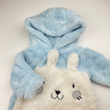 Load image into Gallery viewer, Unisex Dymples, soft fleece zip coverall / romper, EUC, size 0000,  