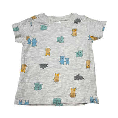 Unisex Anko, grey marle tee / top, koalas, EUC, size 00,  