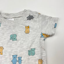 Load image into Gallery viewer, Unisex Anko, grey marle tee / top, koalas, EUC, size 00,  