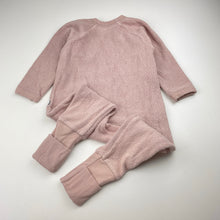 Load image into Gallery viewer, Girls BONDS, fleece zip coverall / romper, GUC, size 1,  