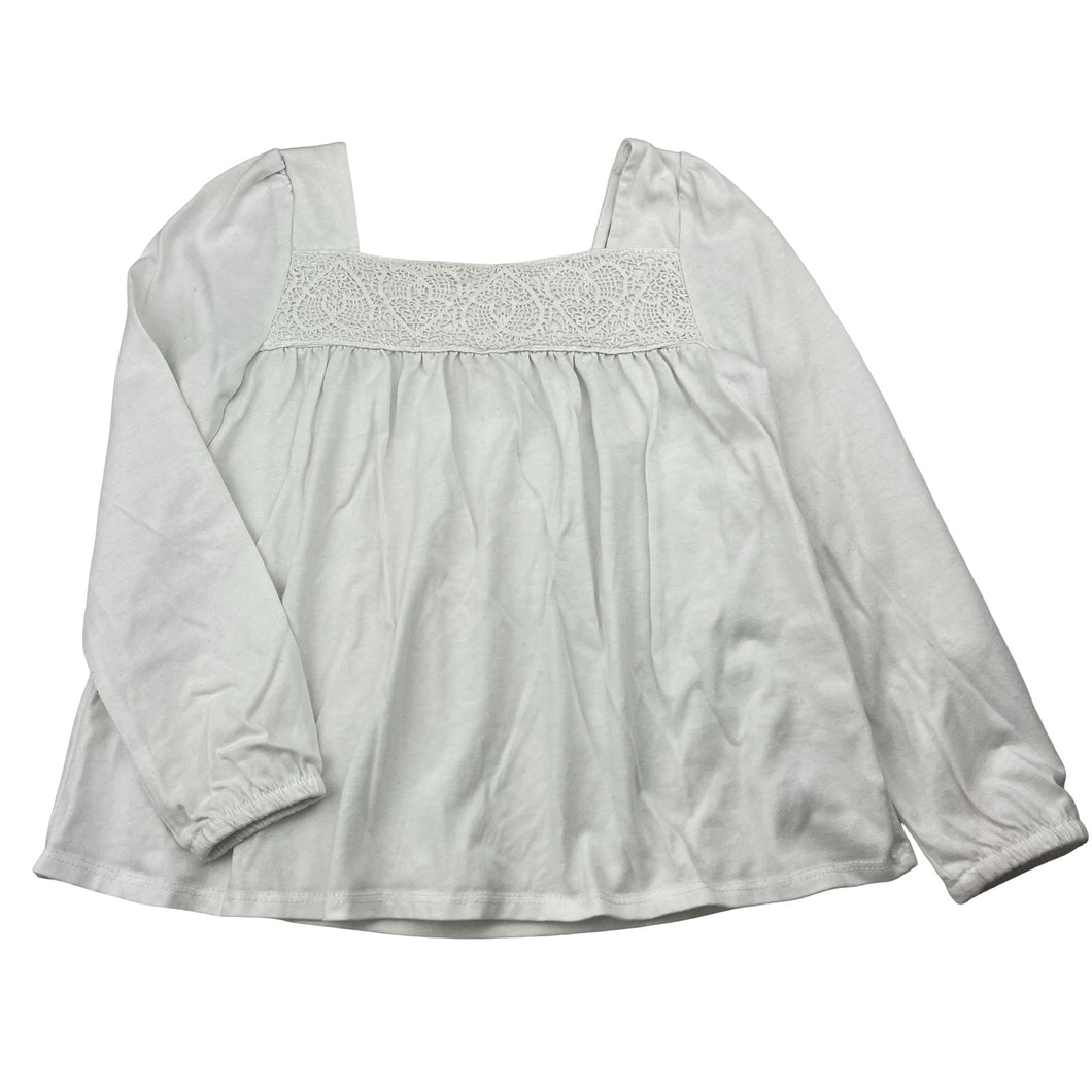 Girls ISAAC MIZRAHI, long sleeve top, lace detail, FUC, size 6,  