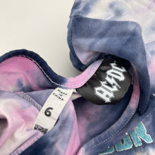 Load image into Gallery viewer, Girls Cotton On, AC DC tie-dye &amp; tulle dress (cracked print), FUC, size 6, L: 60cm