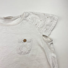 Load image into Gallery viewer, Girls Zara, white cotton tee / top, FUC, size 5,  
