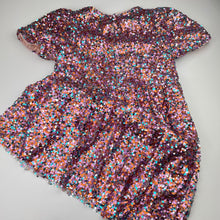 Load image into Gallery viewer, Girls Zara, cotton lined sequin party dress, EUC, size 13-14, L: 76cm