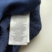 Load image into Gallery viewer, Girls POLO RALPH LAUREN, lined navy broderie cotton dress, EUC, size 14, L: 80cm