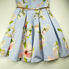 Load image into Gallery viewer, Girls TED BAKER, lined floral party / formal dress, EUC, size 12, L: 77cm