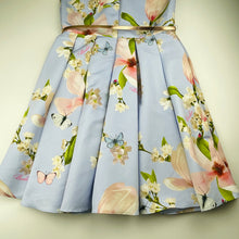 Load image into Gallery viewer, Girls TED BAKER, lined floral party / formal dress, EUC, size 12, L: 77cm