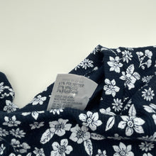 Load image into Gallery viewer, Girls Anko, navy &amp; white floral long sleeve top, EUC, size 10,  