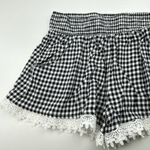 Load image into Gallery viewer, Girls Target, lace trim viscose shorts, elasticated, EUC, size 10,  