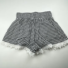 Load image into Gallery viewer, Girls Target, lace trim viscose shorts, elasticated, EUC, size 10,  
