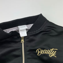 Load image into Gallery viewer, Girls Disney, Beauty &amp; The Beast embroidered jacket (small catches), FUC, size 10,  