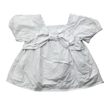 Load image into Gallery viewer, Girls Zara, white cotton short sleeve top, GUC, size 4-5,  