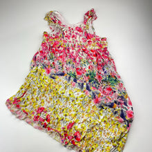 Load image into Gallery viewer, Girls Zara, colourful floral lightweight summer dress, FUC, size 8, L: 75cm
