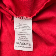 Load image into Gallery viewer, Girls JANIE AND JACK, red cotton top, navy &amp; white bow, GUC, size 6,  