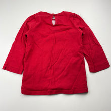 Load image into Gallery viewer, Girls JANIE AND JACK, red cotton top, navy &amp; white bow, GUC, size 6,  